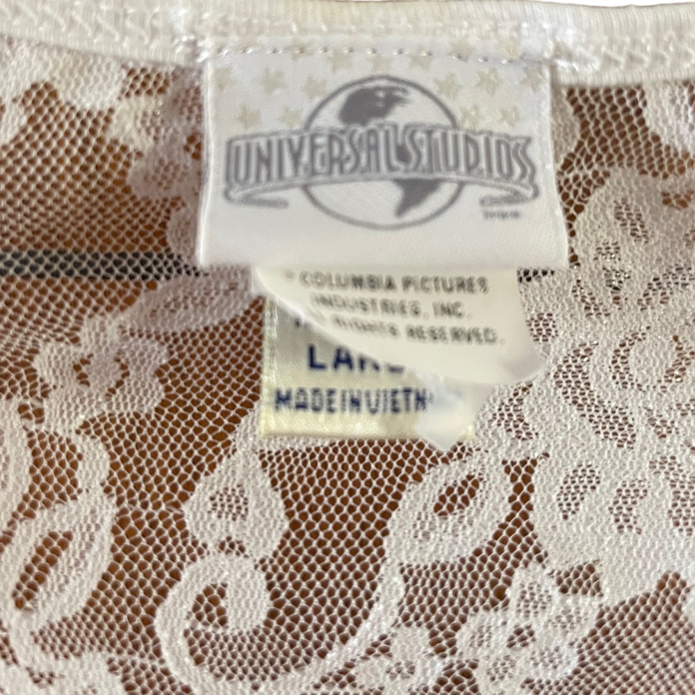 Universal Studios Men In Black Harty Pard Dog Graphic Lace Back Tank size Large - Picture 9 of 12